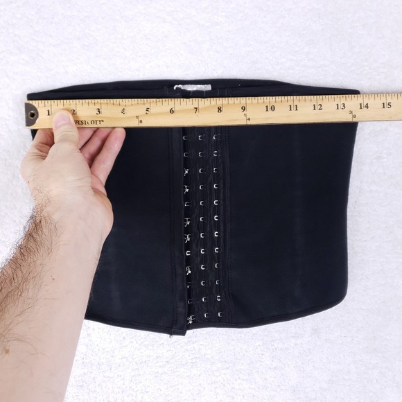 Tissini Waist Trainer Faja Cincher Black Hook And Eye Shapewear Compression Sz M - Picture 2 of 7